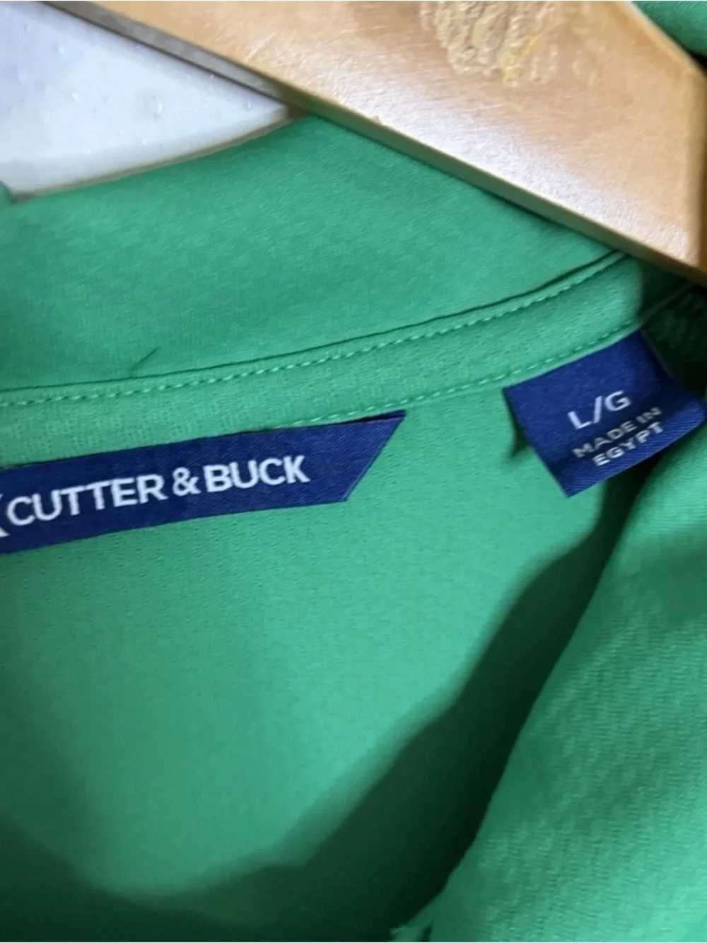 Cutter & Buck Green Short-Sleeve Performance Polo shirt Bandon Dunes L resort